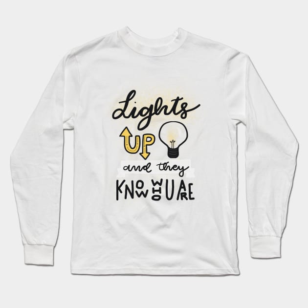 Lights Up Lycris Long Sleeve T-Shirt by Tathi